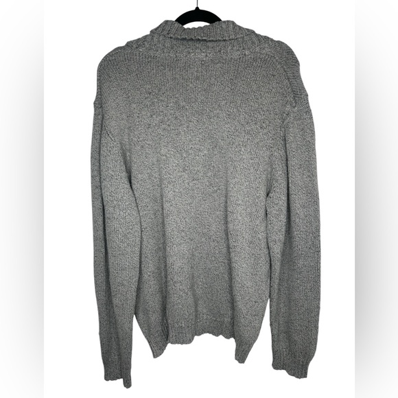 Threads 4 Thought Men's Knit Shawl Neck Button Pullover Gray Sweater Size 3XL - Picture 2 of 6